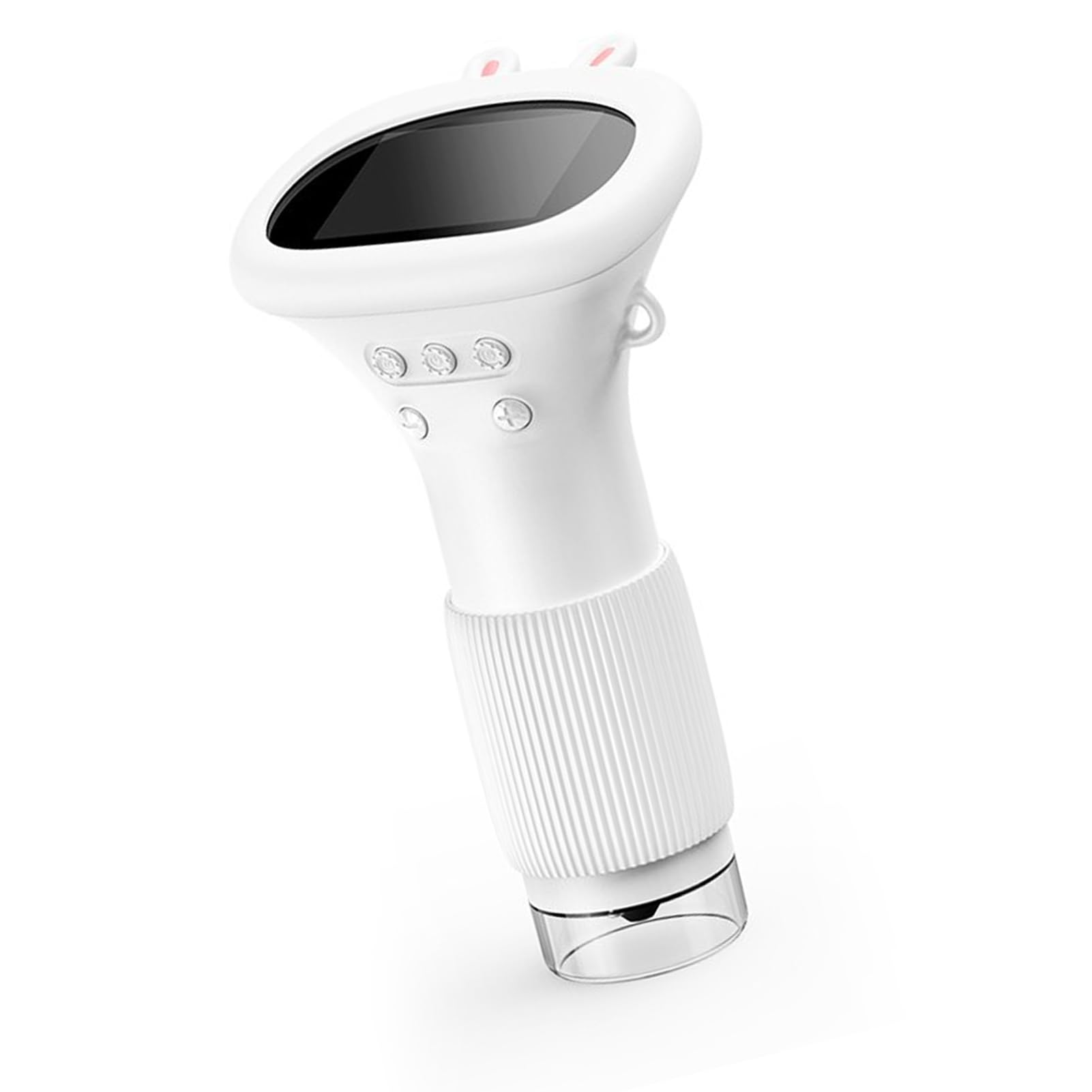 Mikroskop, Ręczny Mikroskop 2MP 2 -calowy Ekran z Regulowanymi 8 Diodami LED dla Owadów Włosów (WHITE)