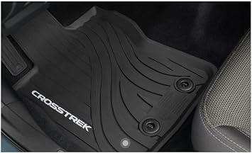 Subaru All Weather Black Rubber Floor Mats Black Rubber set of 4 for 2024 2025 2026 Crosstrek - J501SFN000 - Genuine OEM