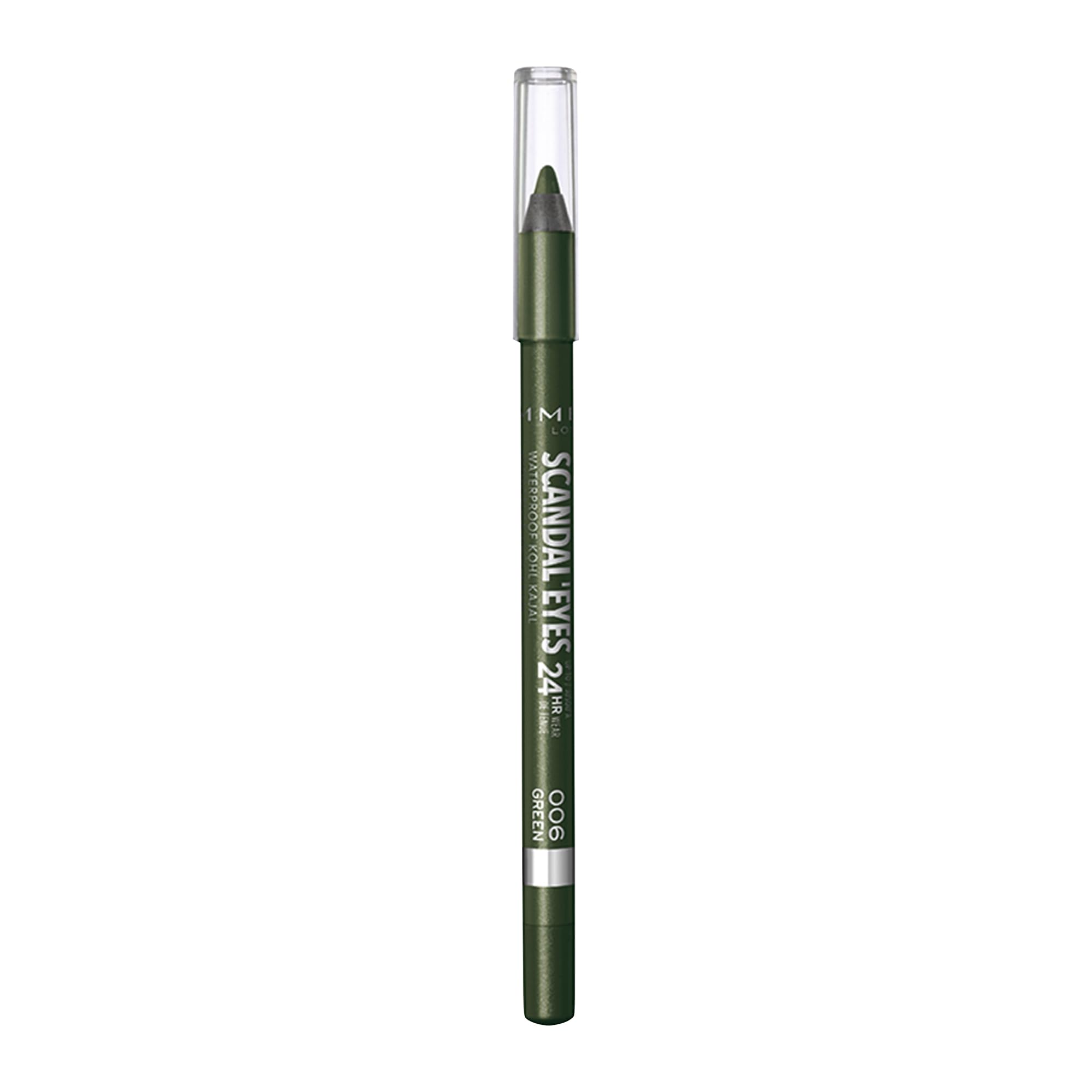 Rimmel Scandal'Eyes Waterproof Eyeliner, green , 1.3 Gram, Pencil