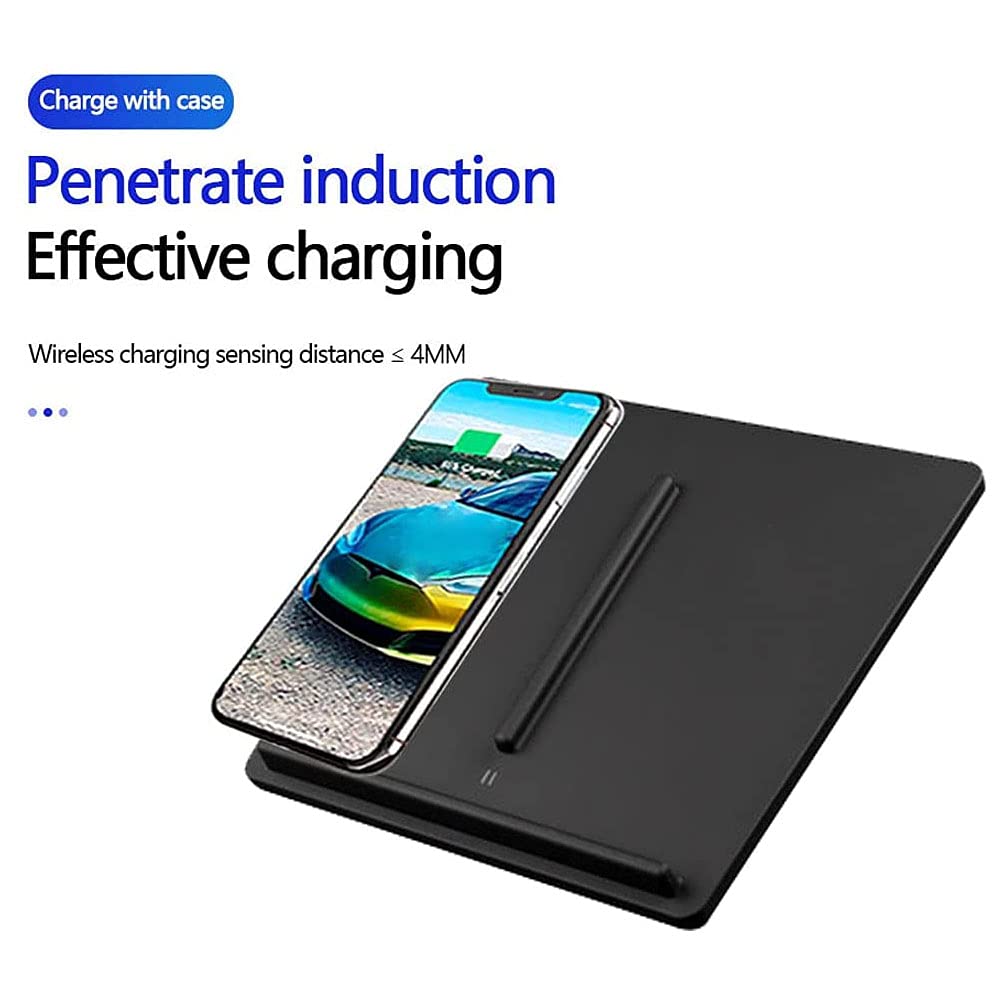 Almohadilla De Cargador De Coche InaláMbrico Para Tesla Model 3/S/X/Y, USB Panel De Accesorios De Consola Central TeléFono InaláMbrico RáPida Smart carga InduccióN Pad