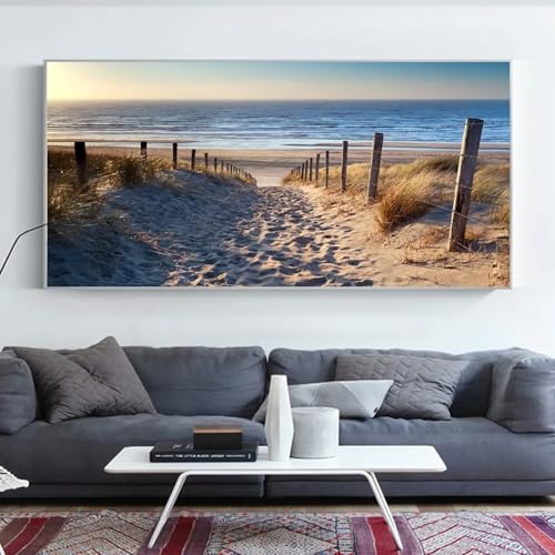 Décoration de salon TONGYINLI : grande toile paysage gracieux pour illuminer un mur sombre