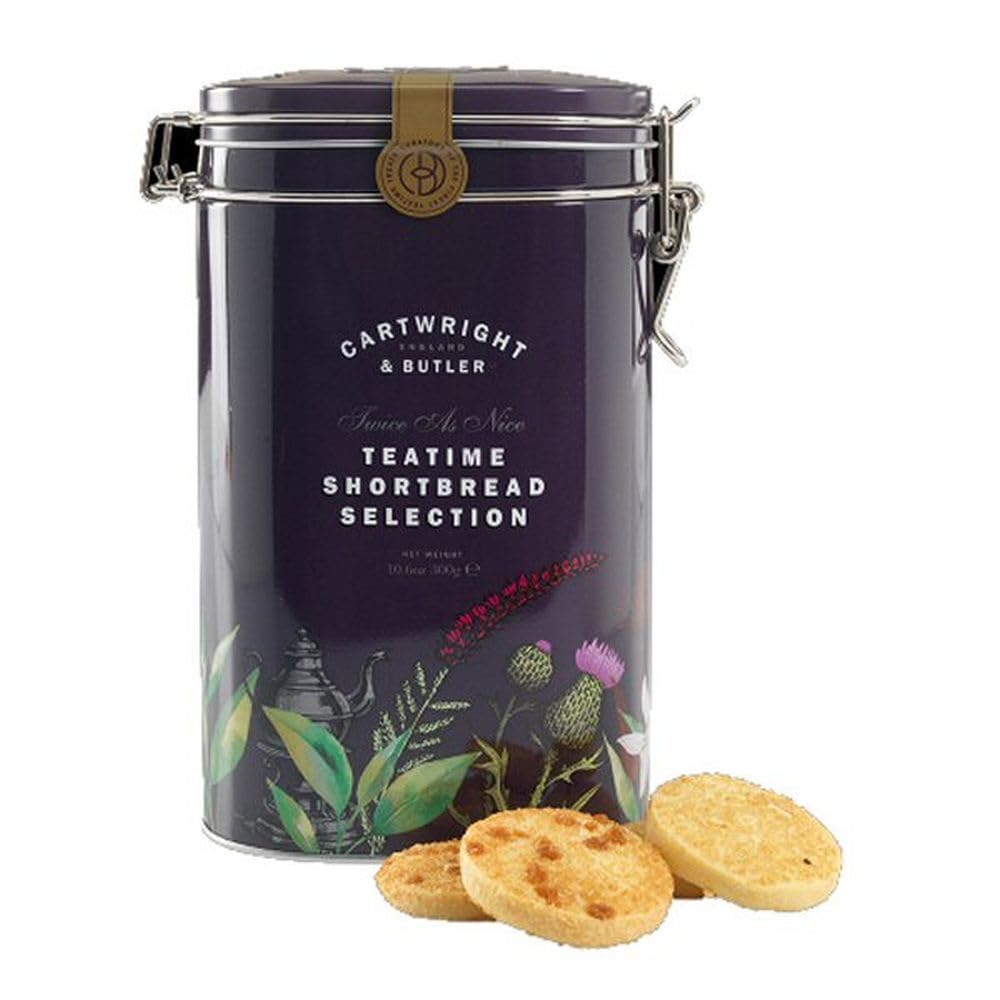 Cartwright & Butler Sea Salted Caramel Shortbread & Almond Shortbread in a Tin