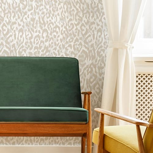 Papier peint léopard à décoller et coller amovible et lavable