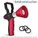 EasyGo Fireman Nozzle with Handle - High Pressure Fire Style Hose Attachment With On/Off Lever and 3 Free Additional