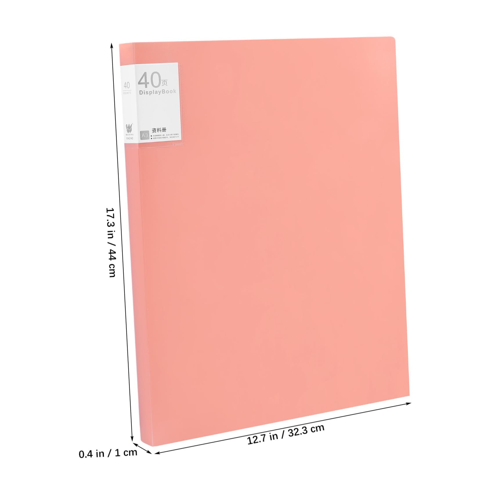 Homoyoyo 3 pezzi Portfolio Organizer Documenti con Tasche Plastica Raccoglitori Resistenti Pagine Custodia Trasparente per Documenti Ufficio Scuola Art Portfolio