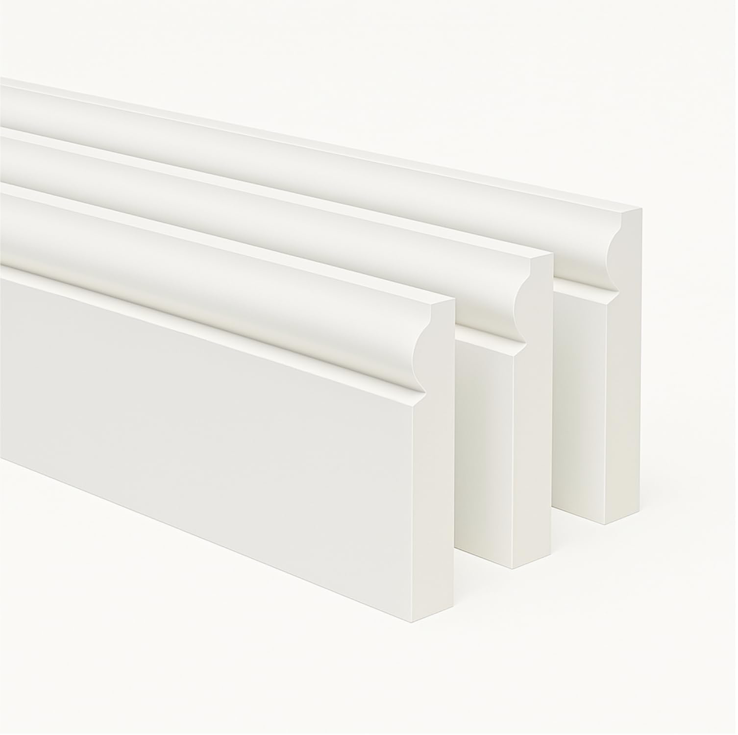 TORUS MDF Skirting Board (L) 1200mm (H) 120mm (T) 17mm – Fully Finished-No Required Paint- Smooth Finish– Packs of 5