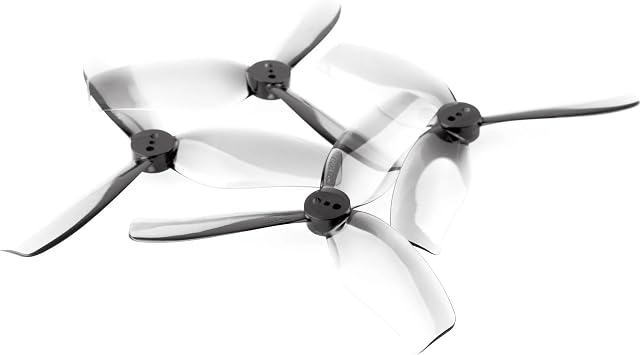 8pcs HQProp DUCT-T90MMX3 90mm 3-Blade T-Mount Propeller Set 4X CW / 4X CCW Gray Polycarbonate