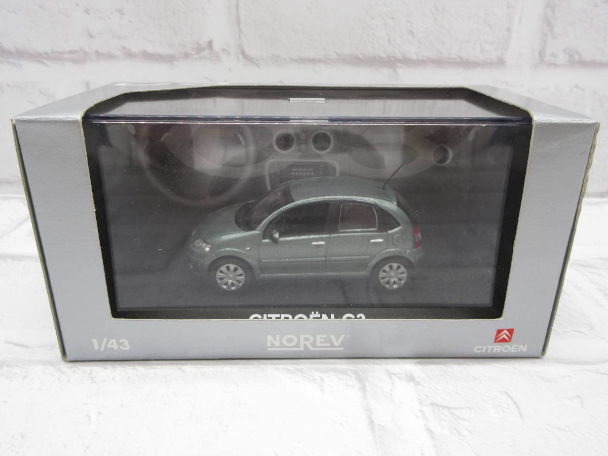Amazon | ミニカー 1/43 シトロエン C3 オリーブグリーン ディーラー
