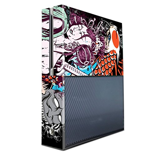 Designer Skin Sticker for the Xbox One Console With Two Wireless Controller Decals- Tsunami