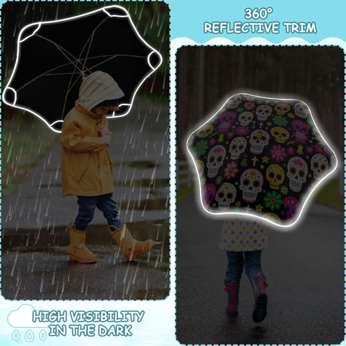 Paraguas para lluvia de niños temático día de muertos para regalo infantil 6