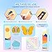 102 Pieces Calm Anxiety Sensory Stickers, 2 Different Surface Texture Styles, Breathing Mindfulness Textured Stickers for Office & Classroom Desks, Fidget Anxiety & Stress Relief for Adults & Teens