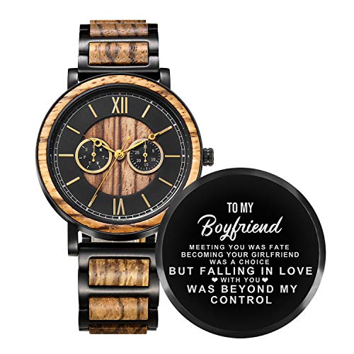 Kenon Personalized Wooden Watch for Father's Day