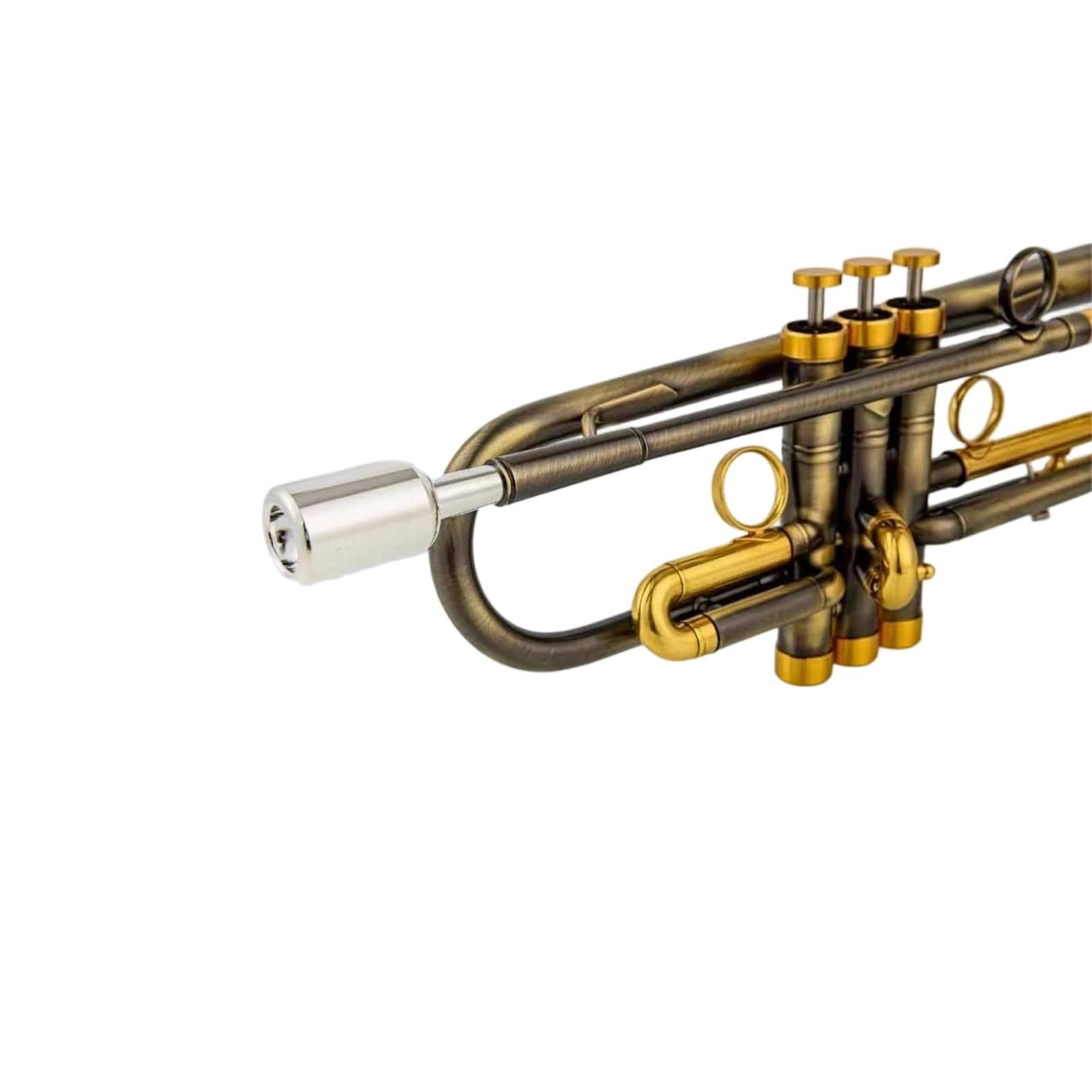 Trompeta Instrumento Musical Trompeta Sib Antigua Instrumento De Viento Metal Profesional Bañado En Cobre