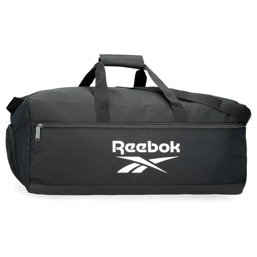 Reebok Ashland Borsa da viaggio nera 55 x 25 x 25 cm Poliestere 34,38 L by Joumma Bags, Nero, Taglia unica, Borsa da viaggio