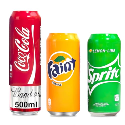Image of TecoKart Silicone Beer Can Covers 500ml - Soda-Look Beverage Can Sleeves, Anti-Slip Reusable Can Wraps, Creates a Soda-Like Look - Fits 500ml Cans (3 Pack， 3 Colors)