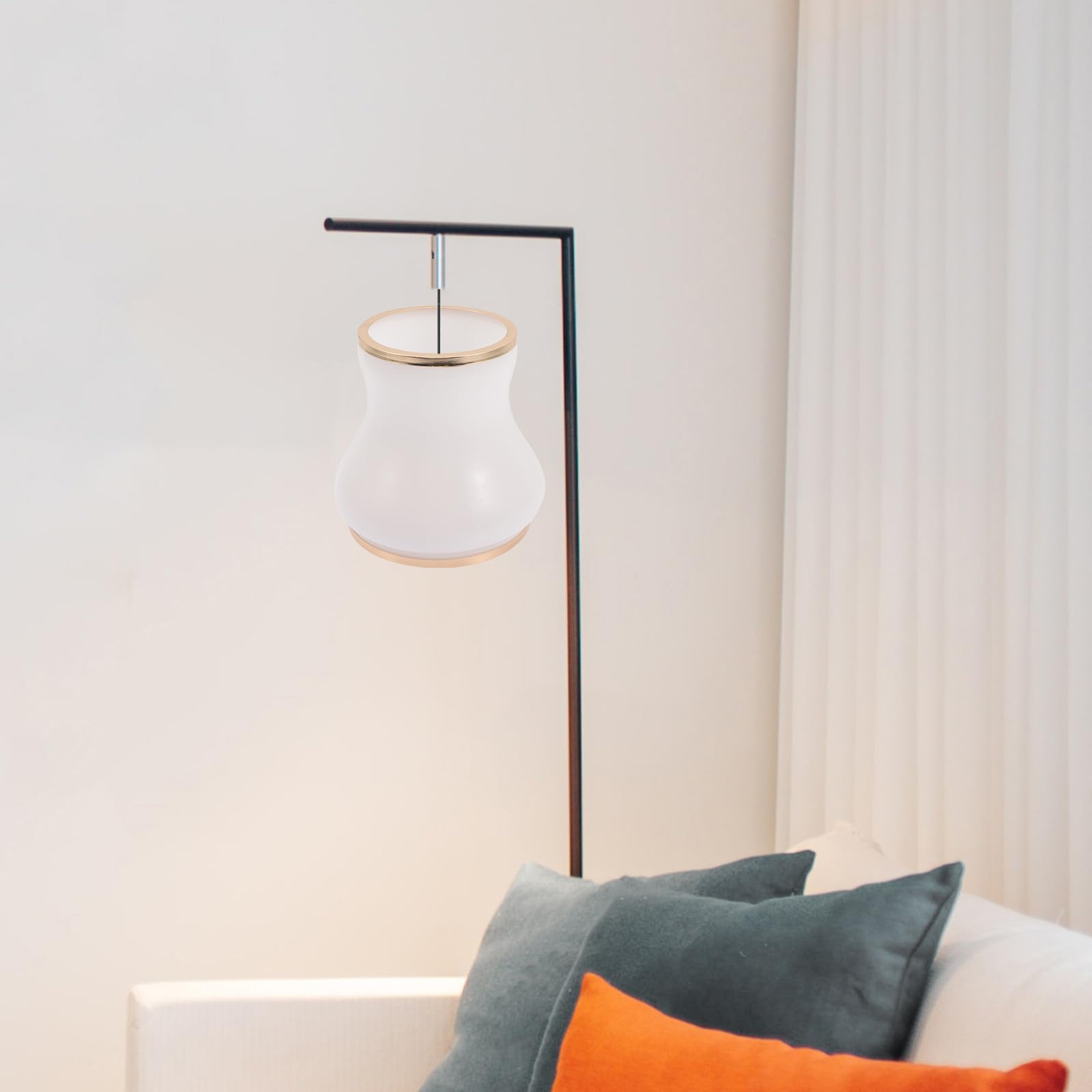 TIDTALEO Paralume in Vetro Bianco per Lampada da Interno E14 Coprilampada Piccolo Foro 3 CM Sostituzione Vetro per Lampada da Soffitto e Applique Accessorio Illuminazione Casa