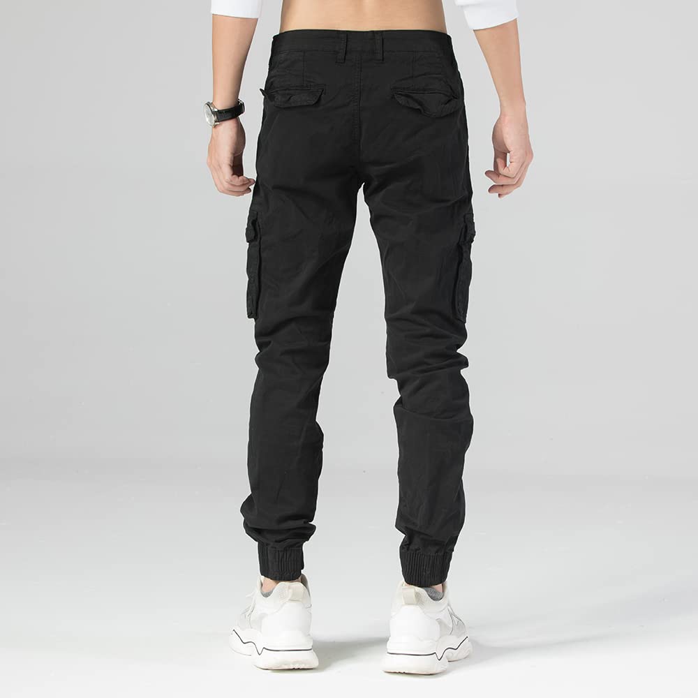 TONY BACKER Pantaloni Casual Elasticizzati Uomo Pantaloni Cargo da Uomo Pantalone in Cotone Leggero Uomo Cargo 6591