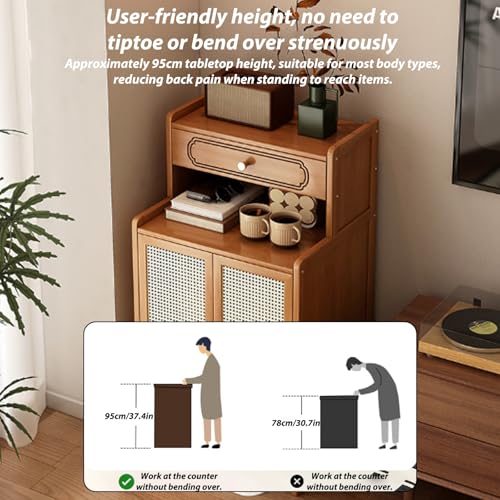 bamboo robot vacuum stand cabinet versatile home placement