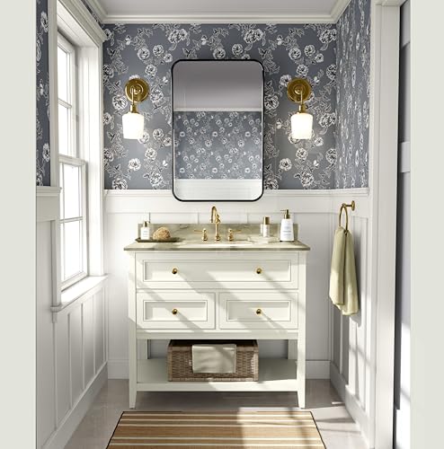Papier peint fleurs de minuit pour personnaliser armoires et commodes - 3