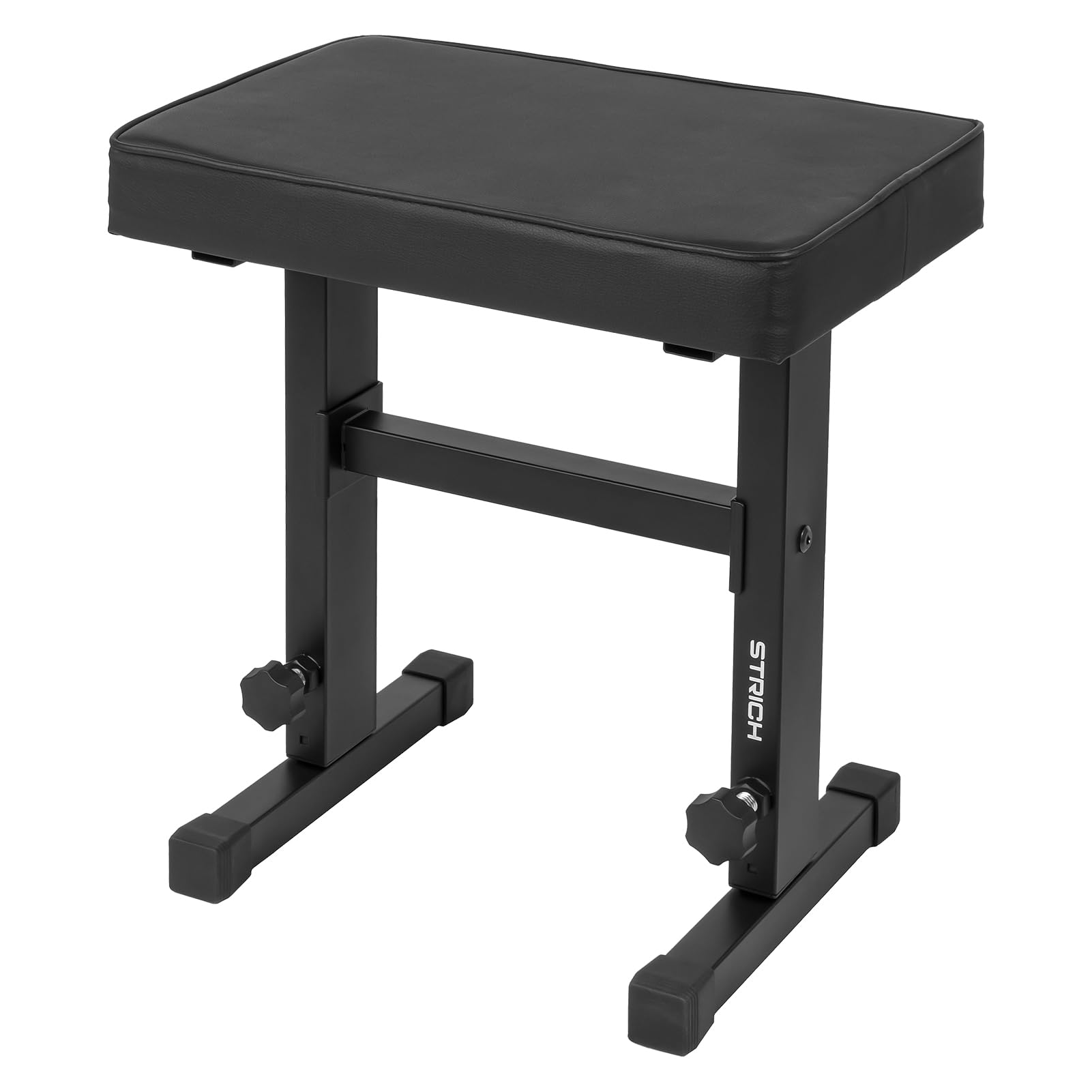 STRICH SPB-M50 SPB-M50 Adjustable Piano Keyboard Stool with Padded Cushion for Musicians Black SPB-M50