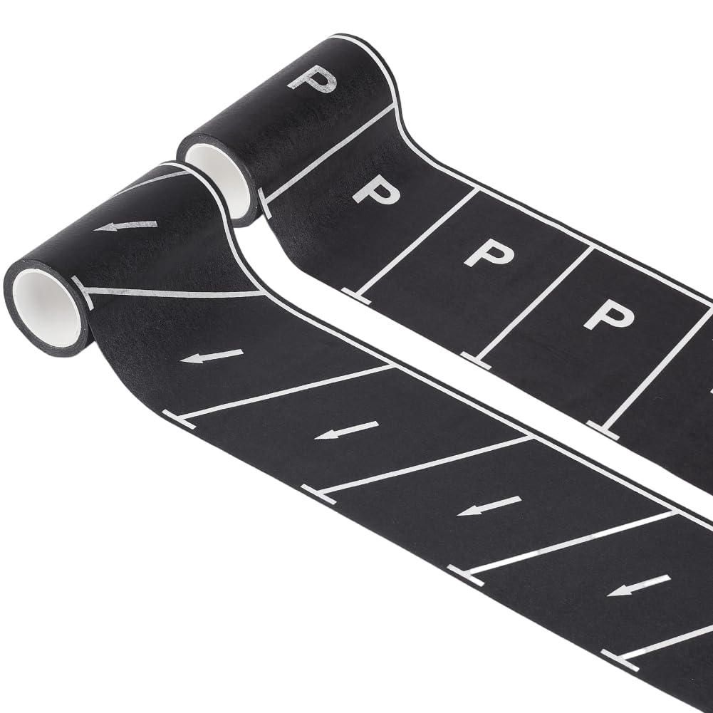 Ruban adhesif pour circuit de voiture PH PandaHall noir de 7.3cm de large pour grand jeu
