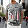 Men's Short Sleeve Tee, Breathable, Couples Matching, Soft Cotton, Everyday Casual, S-3XL#g Grey #2