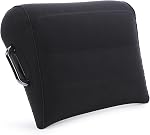 Gugxiom Inflatable Wedge Pillow for Traveling, Inflatable Lumbar Pillow, Use in Office Chair Car Seat Bed Travel Camping, for Yoga Sleeping Reading Lumbar Support Cushion (Black)