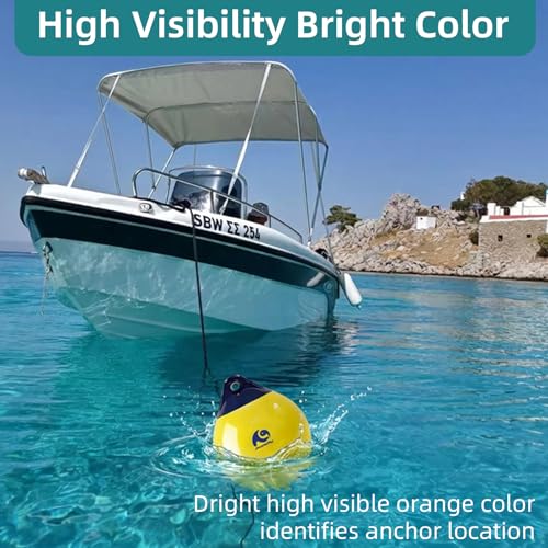 image for AmarinePlay 12 Inch Boat Fender Ball Round Anchor Buoy Float Boat Moor