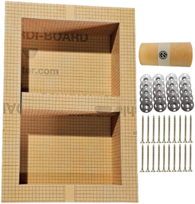 Shower Niche, Washer, Screw and Kerdi-Band Kit (12 * 20)