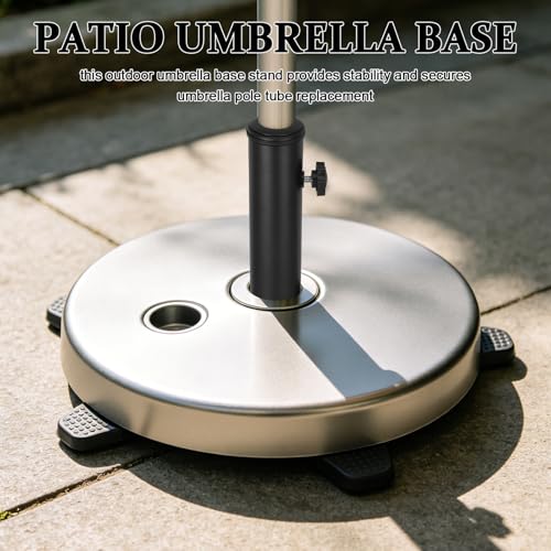 Base para sombrilla de exterior de acero inoxidable con diseño resistente y modular 7