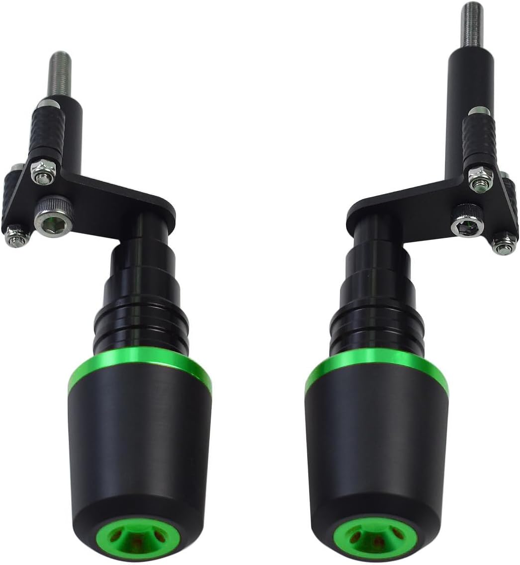 Motorcycle Engine Protector Sliders Cover Anti Crash Protector Replacement Frame Slider CNC Aluminum Crash Pad for Ka-wa-sa-ki NINJA400 Z400 Accessories 2018-2023 (Green)