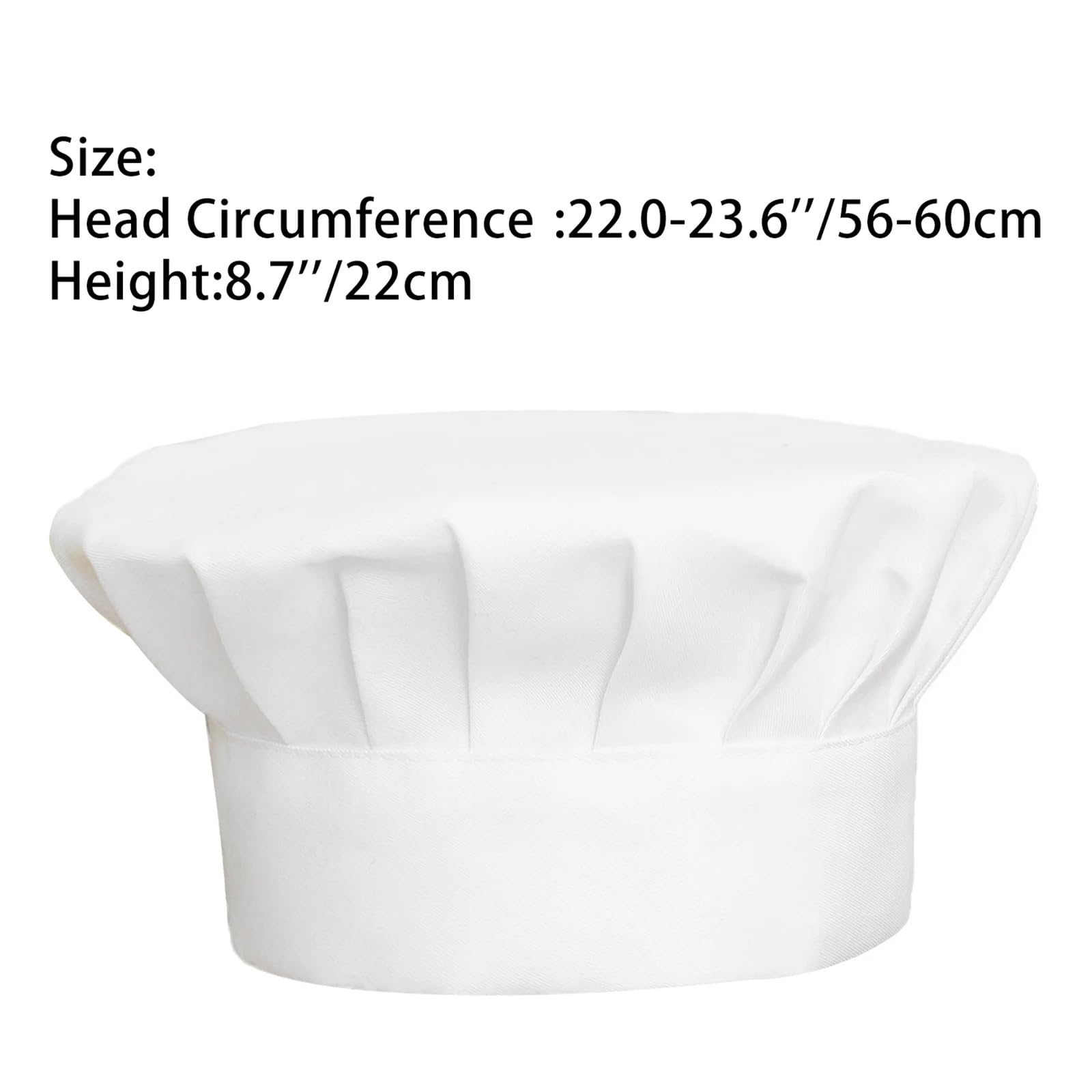 Giacca da Cuoco, Uniforme da Lavoro per ristoranti, Hotel e cucine, con Cappello, per Panettiere, Catering e Cucina, Camicia Bianca a Maniche Corte per Uomo e Donna (Nero, M)