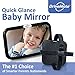 DriveMate Baby Car Mirror Large Wide Angle, Backseat Rear View Clarity | Babies, Toddlers | Adjustable Nylon Straps | Fits Cars, Trucks, SUVs | Shatterproof Safety Glass