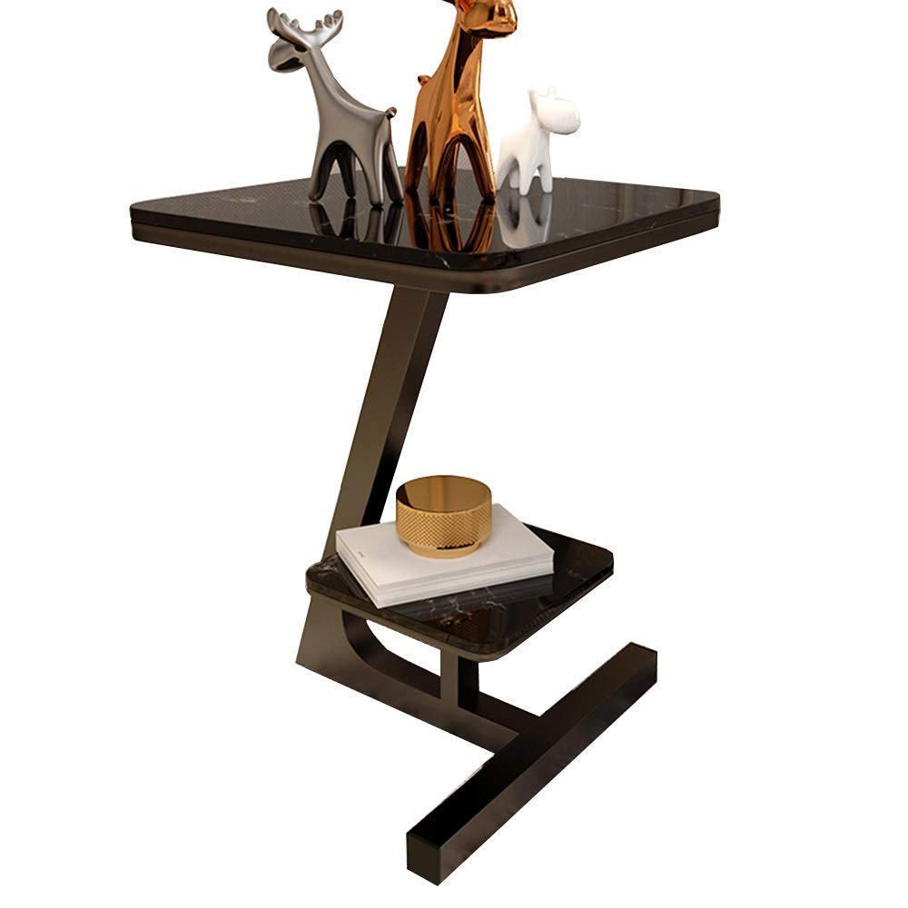 Table basse ronde moderne en marbre nordique blanc chic de salon