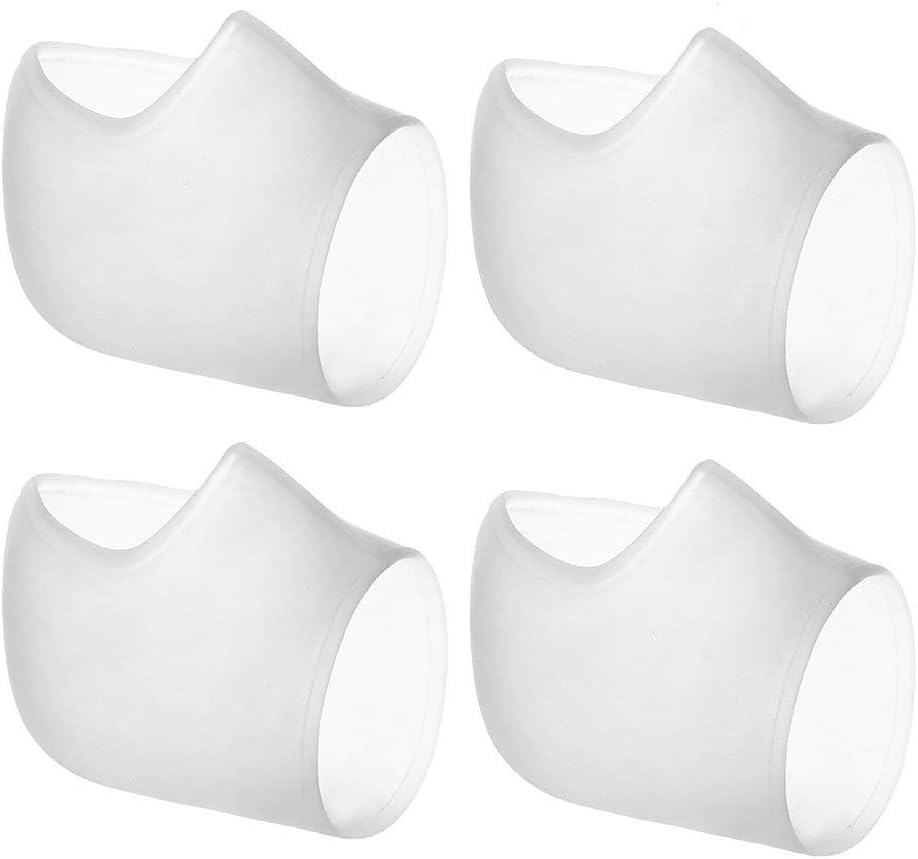 Silicone Gel Heel Sleeves, 2 Pairs Heel Foot Cups Pads Protectors Heel Cushion Back Foot Sleeve to Instantly Relieve Pain and Pressure