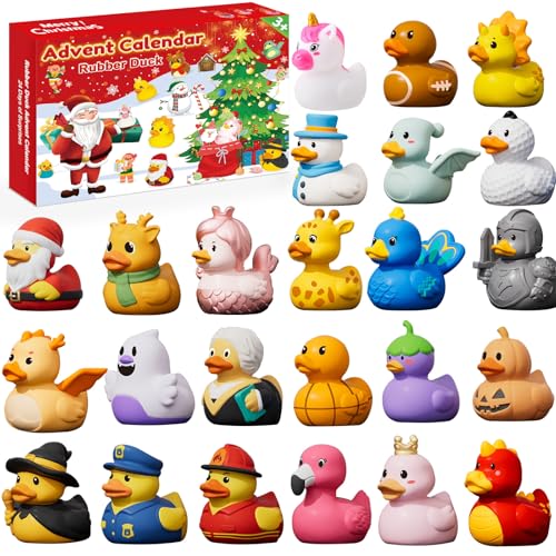 DREACAREFT Rubber Duck Advent Calendar 2026: 24 Days of Surprises Christmas Countdown with 24 Unique...