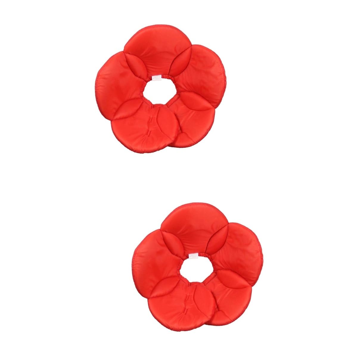 Housse de collier pour chien polyester éponge floral Yardwe rouge cassé x2