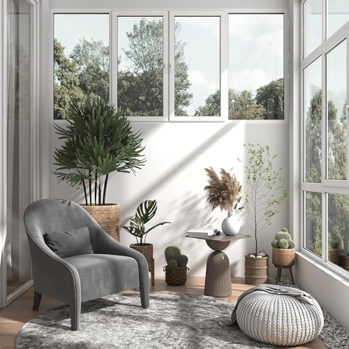 Image of HOME13 White Vinyl Matte Self Adhesive Removable and Decorative Vinyl Wallpaper for Kitchen Countertop Cabinets Table, 2 Ft x 4 Ft with 2pcs