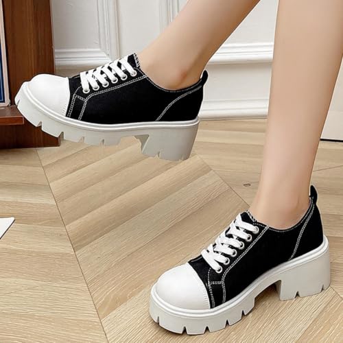 Zapatos de lona para mujer antideslizantes que evitan el cansancio al caminar 5