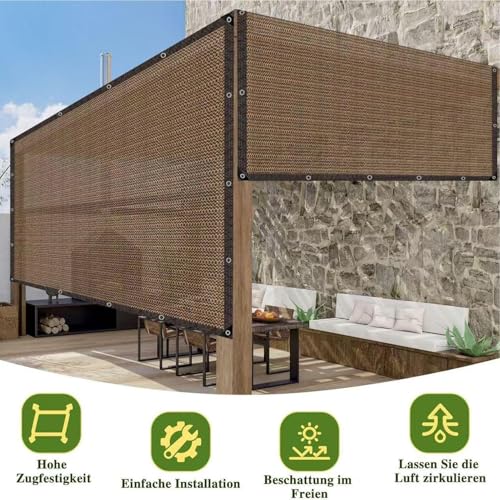 Toldos de sol exterior para patios y terrazas de malla transpirable 7
