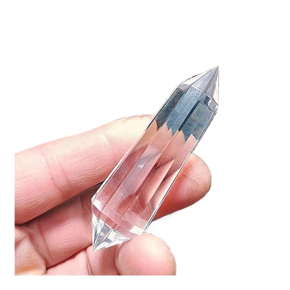 1pcs 70-75mm Clear Quartz Crystal 12 face stick Point decoration Fashion gift 70mm