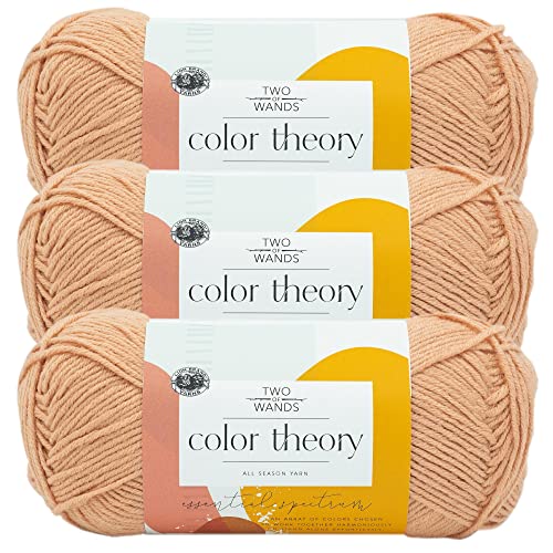 Image of Lion Brand Yarn, Color Theory Worsted Weight Yarn for Knitting and Crochet, Himalayan Salt, 3 Pack, Acrylic Fiber with Modern Color Palette, Perfect for Sweaters, Hats and Cozy Blankets