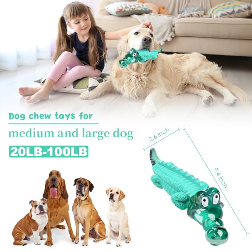Image of Fuufome Dog Chew Toys, Indestructible for Aggressive Medium & Large Dogs | Teeth Cleaning, Long Lasting Fun, Keep Them Busy, Nylon and Rubbrer Material, Double chewing Pleasure