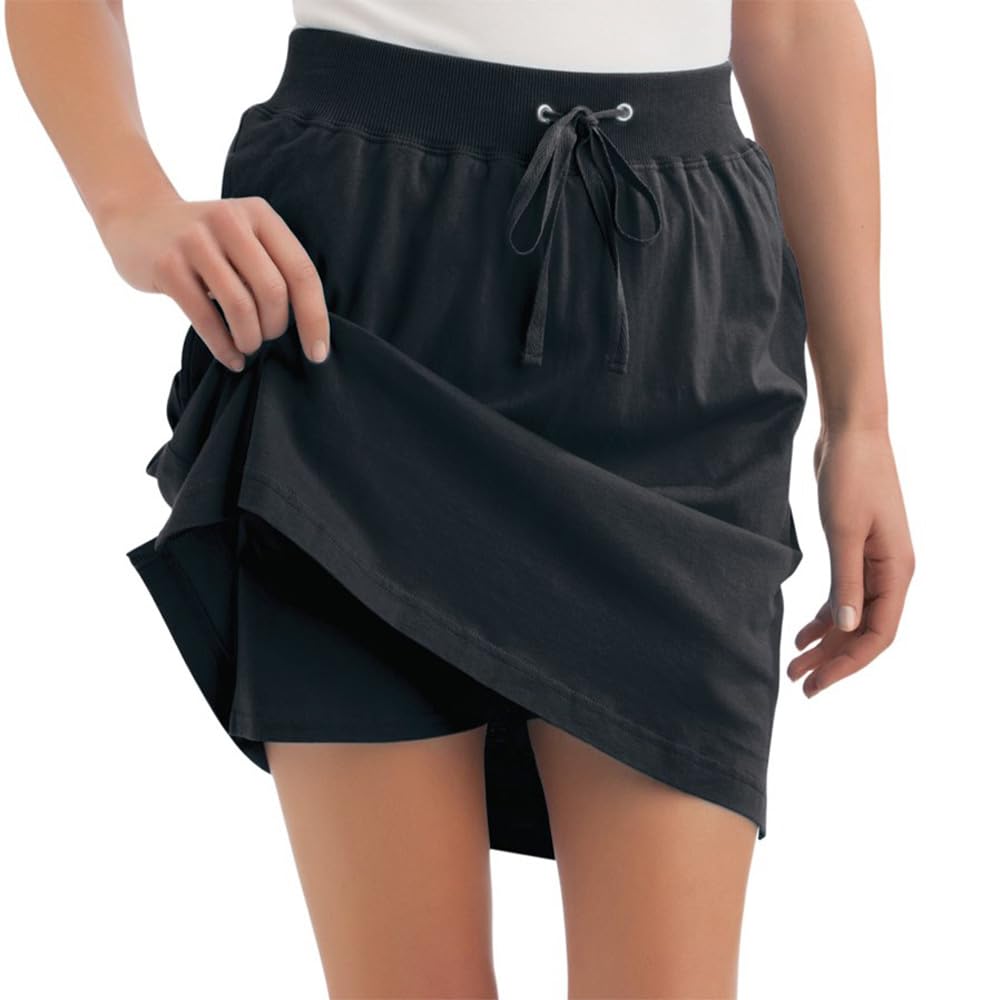 Easylife Lifestyle Solutions Women's Black Easylife Drawstring Skort ( - Xl). Athletic Skort For Comfortable Skort. Machine Washable Skort With Pockets. Versatile Skort. Lightweight Skort - Fully Guaranteed