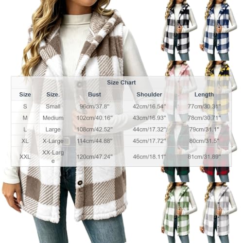 Sweater Vest Women Soft Warm Button Down Fuzzy Light Weight Jackets - image 4