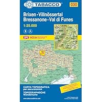 BRESSANONE/BRIXEN/VAL DI FUNES 030 8883150309 Book Cover