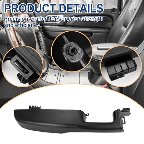 88981547 Front-Left Driver Side Armrest - Repair Kit Compatible with 1999-2006 Chevy Suburban Tahoe Avalanche, GMC Yukon Cadillac Escalade, Replace# 88981548 15703701 15703702 12472876 (Black) by FEXON - Image 4