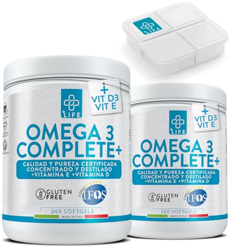Omega 3 IFOS Certificado Con Vitamina D3 2000 UI...
