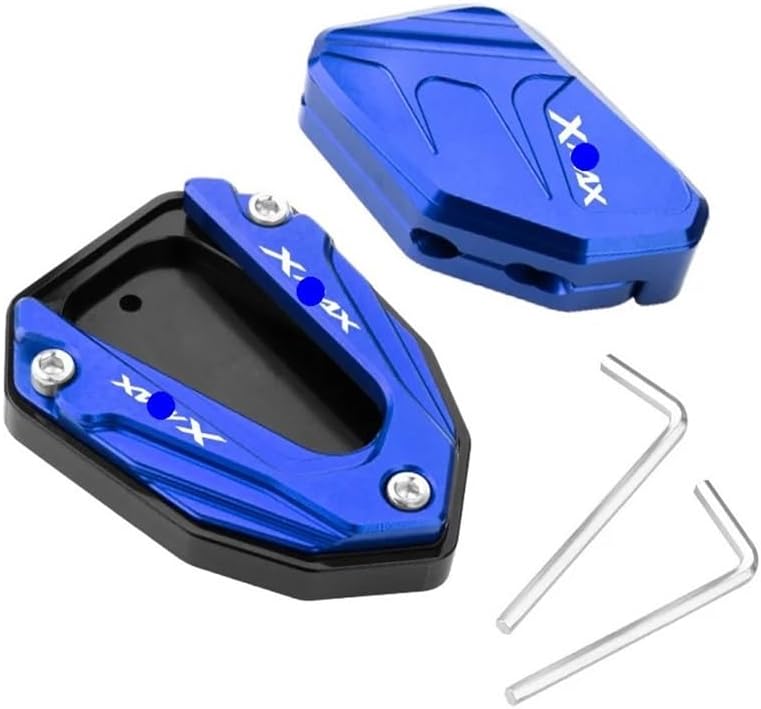 For YA&MAHA XMAX300 2023-2025. Motorcycle Side Stand Enlarger Plate Kickstand Enlarge Foot shelf Accessories(For Blue)