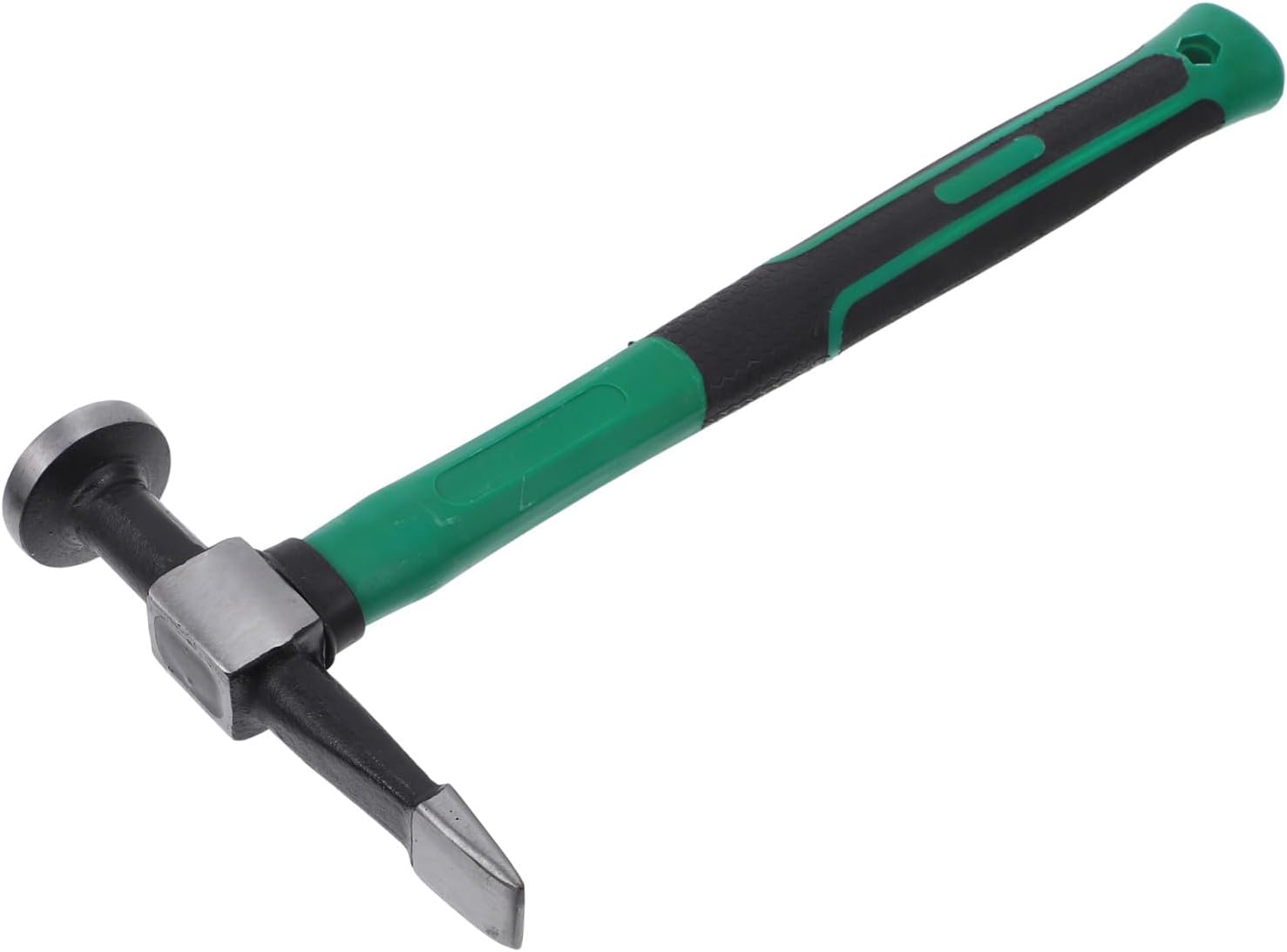 VALICLUD Auto Body Hammer and Flat Head, Plastic Handle Dent Hammer for Automotive Repair, Metal Sheet Planishing Tool for Car Bodywork and Dent Removal